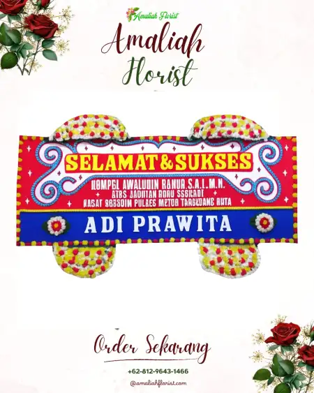 Papan Bunga Ucapan Selamat Keboromo